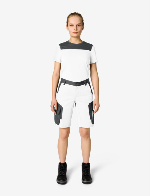 Anni Arbeitsshorts 125660 – Weiß-anthrazit