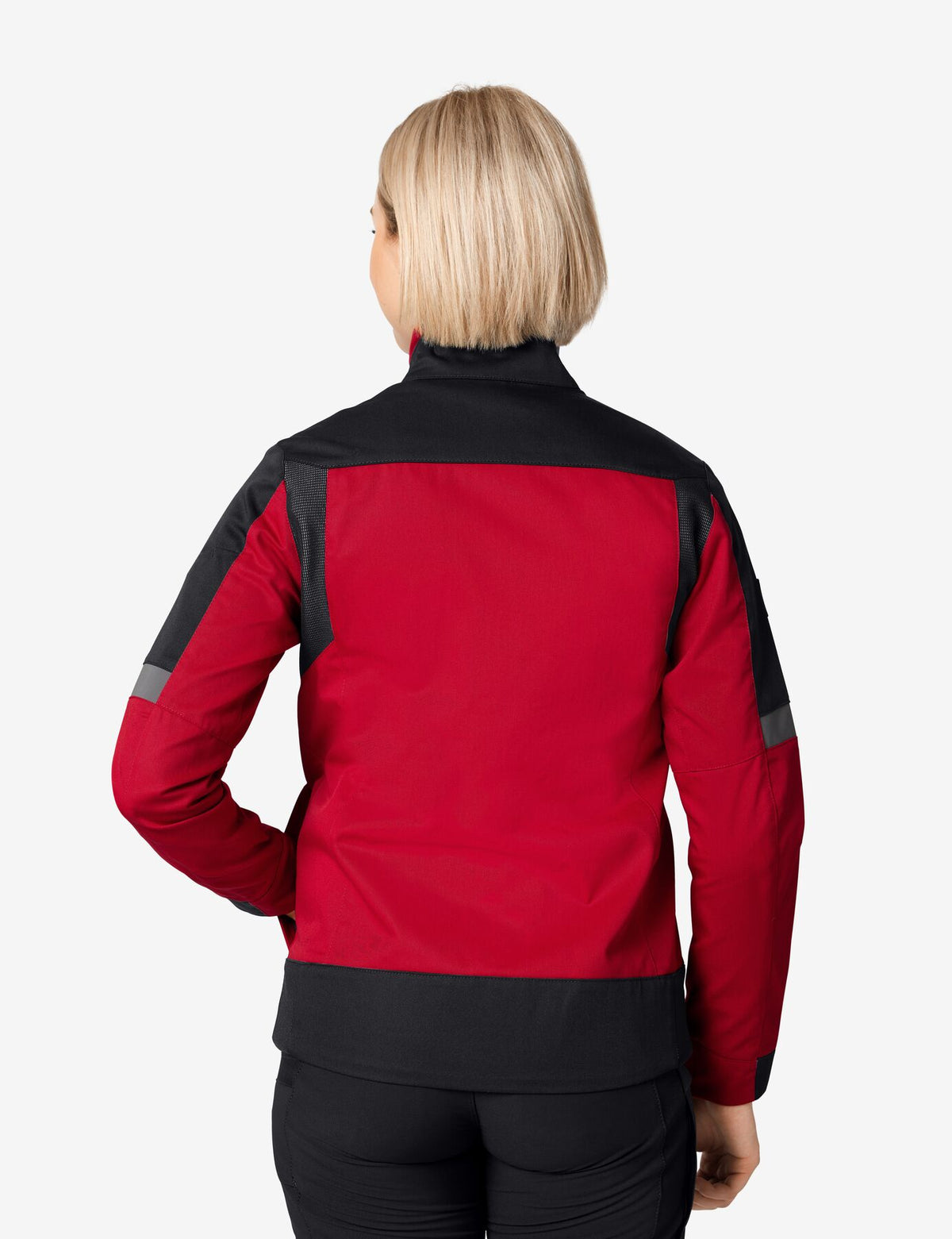 Andrea Arbeitsjacke 125950 – Rot-schwarz