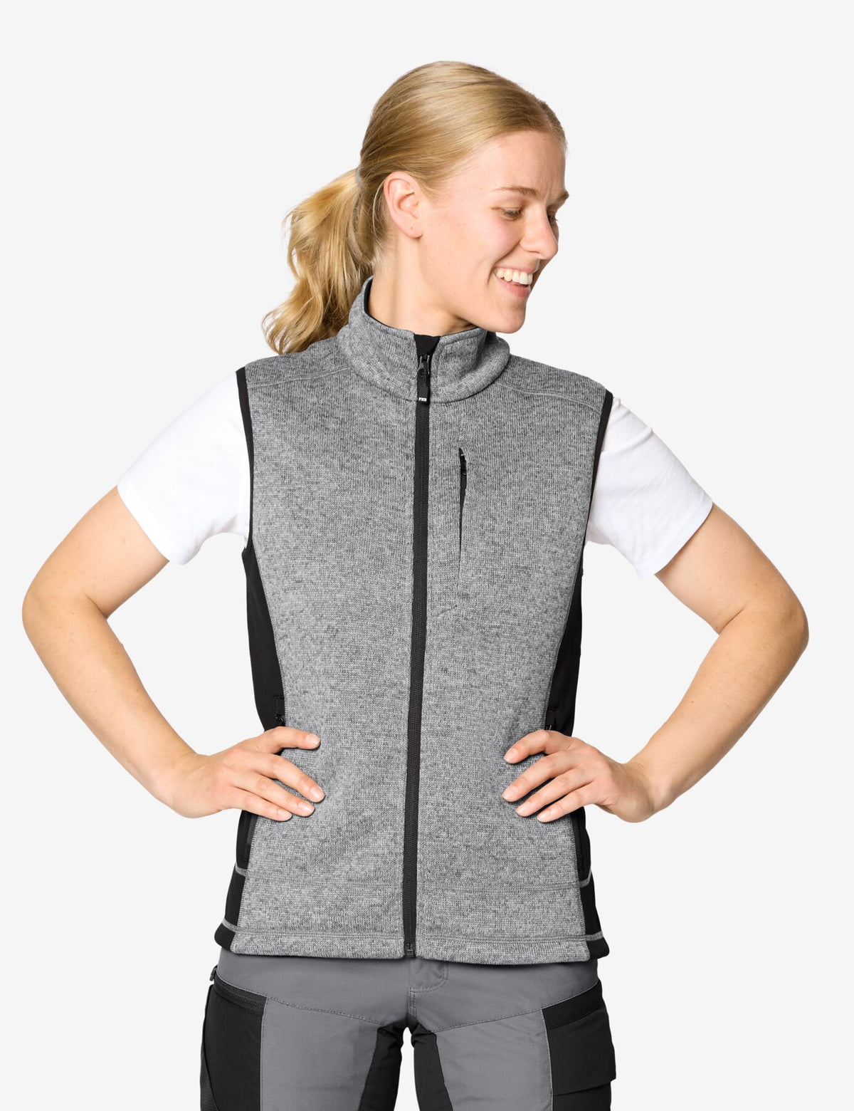 Elsa Arbeitsweste 79599 – Grau-schwarz