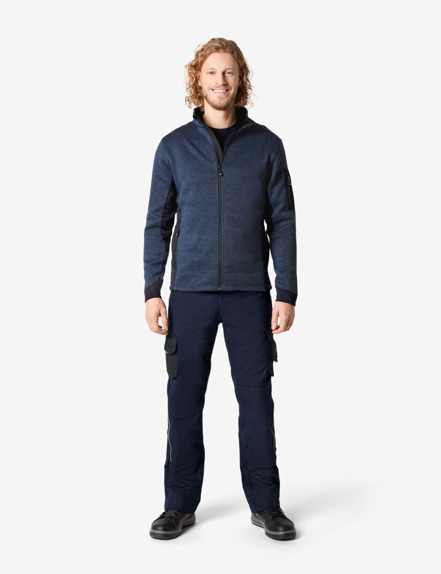 Christoph Fleecejacke 79595 – Marine-schwarz