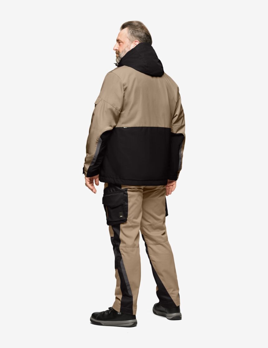 Georg Arbeitsjacke 80101 – Beige-schwarz
