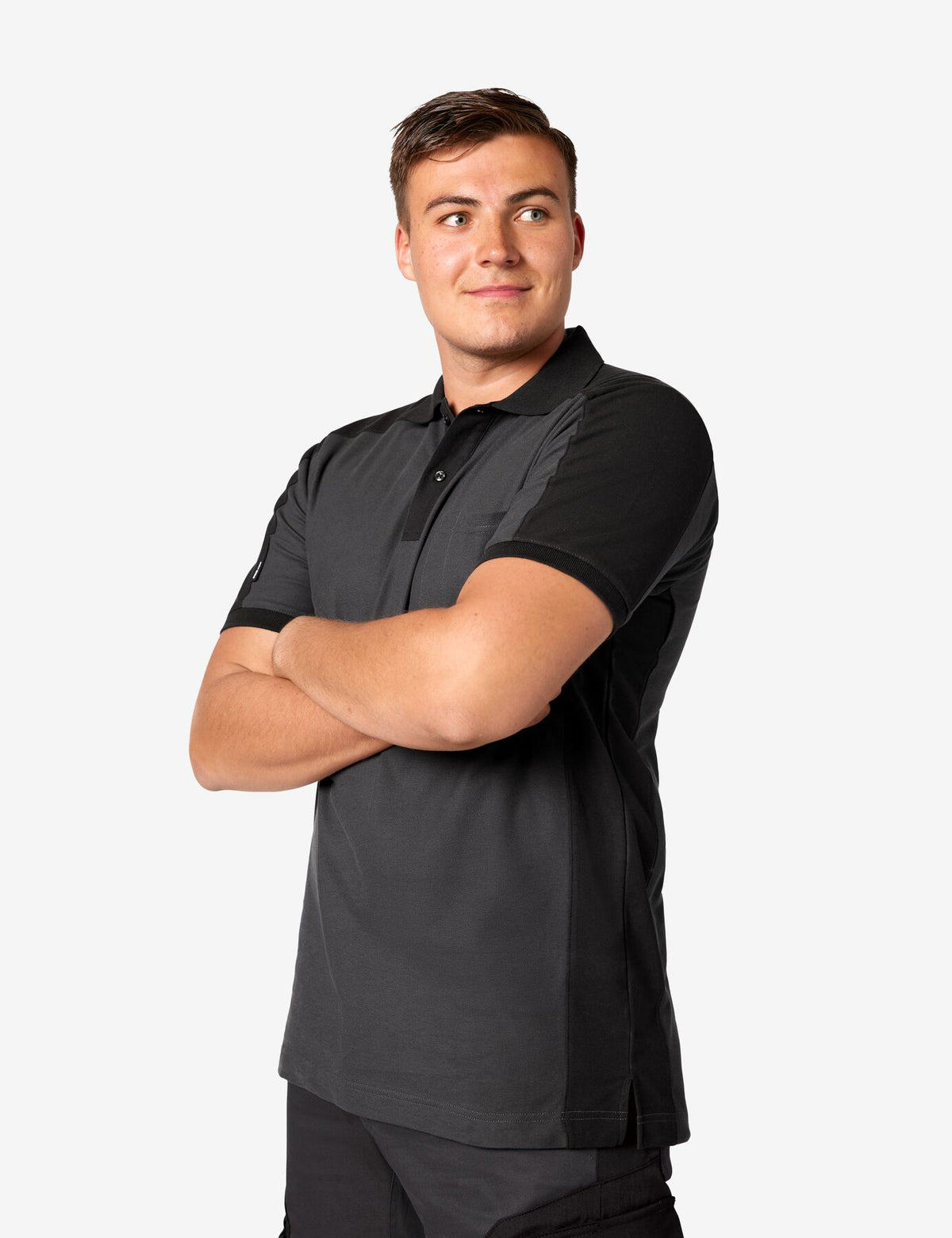 Konrad Poloshirt 91490 – Anthrazit-schwarz
