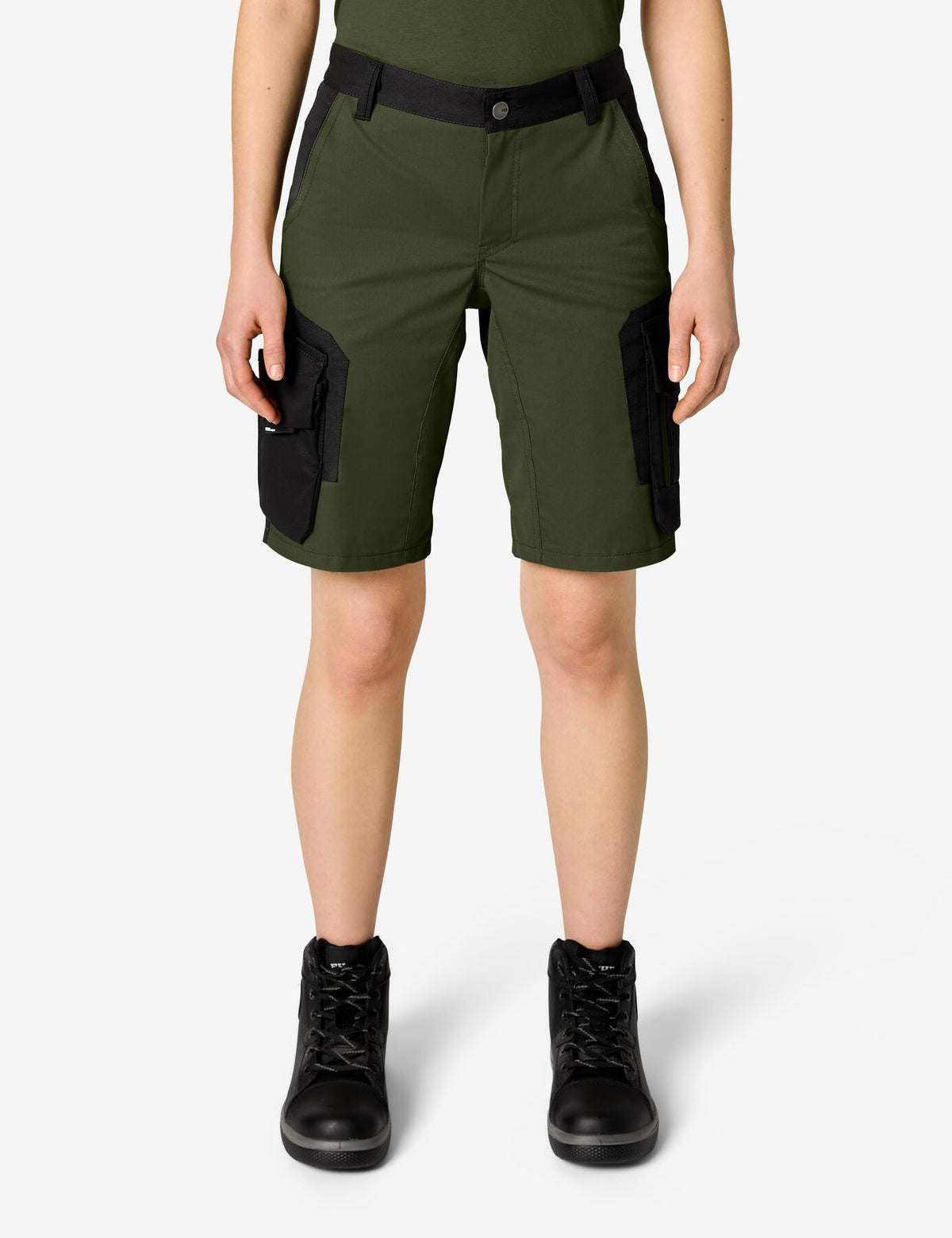 Anni Arbeitsshorts 125660 – Oliv-schwarz