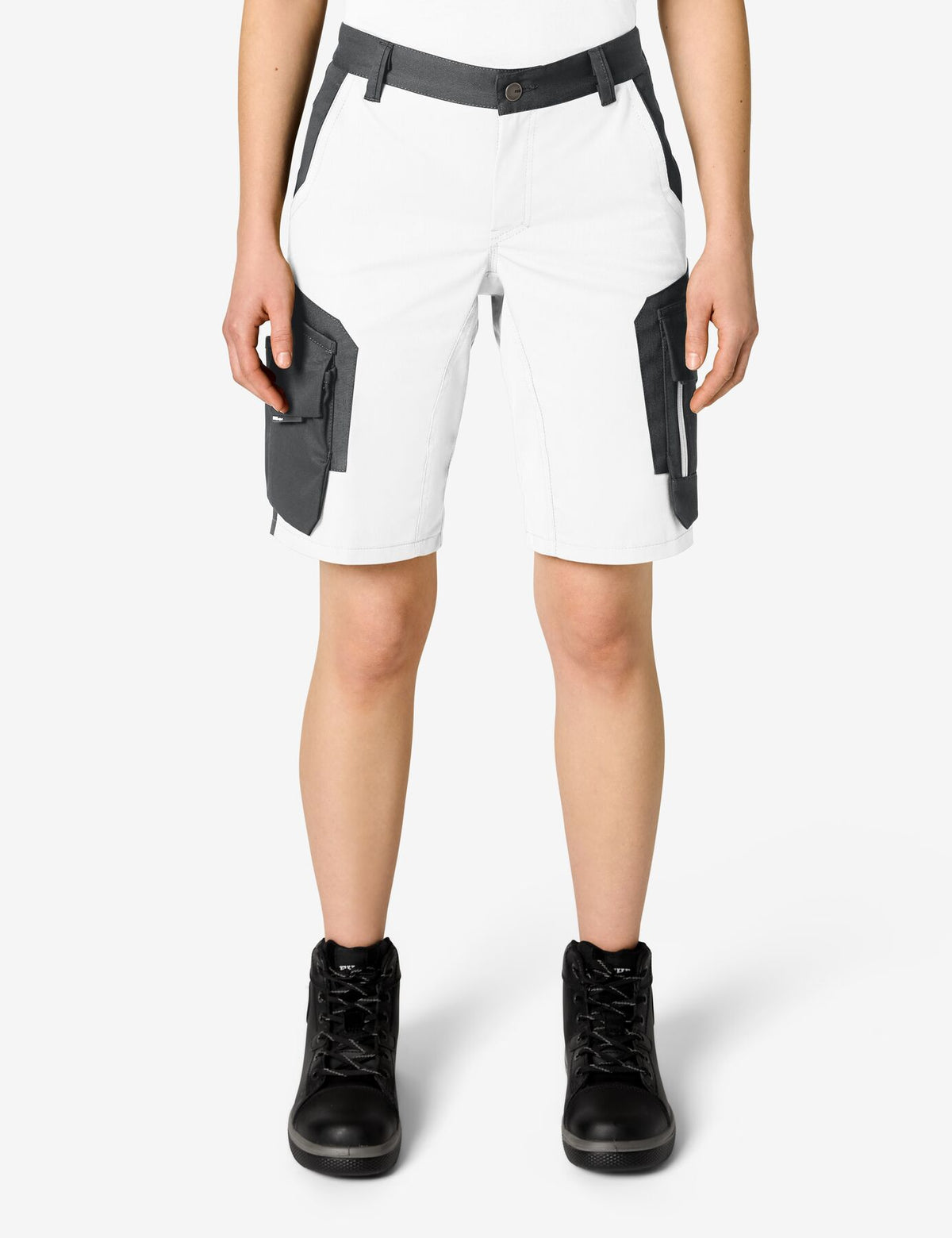 Anni Arbeitsshorts 125660 – Weiß-anthrazit