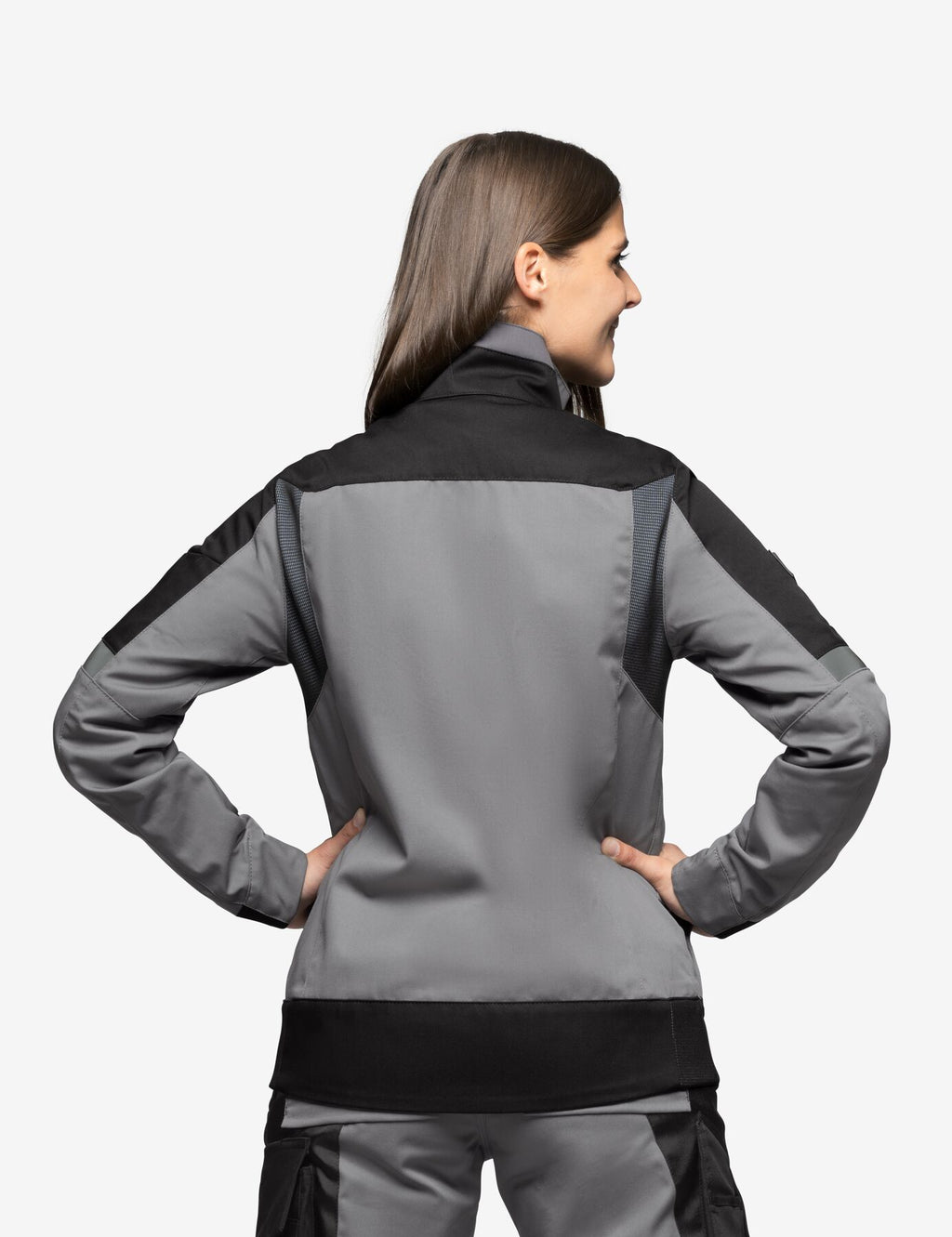 Andrea Arbeitsjacke 125950 – Grau-schwarz