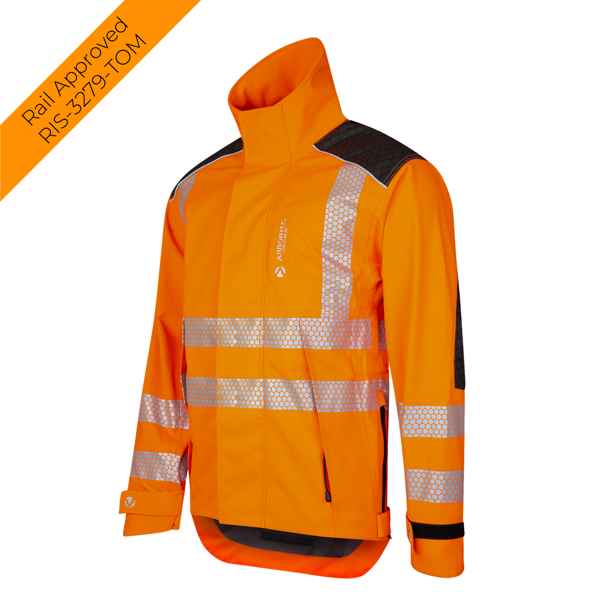 ATHV4480 - Schwerlast Vollreißverschluss Wasserdichte Jacke - Hi Vis Orange